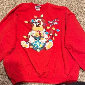 Hanes Red Santa's Helper Sweatshirt